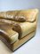 Vintage Italian Cognac Leather Sofa from Baxter, Image 30