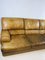 Vintage Italian Cognac Leather Sofa from Baxter 32