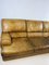 Vintage Italian Cognac Leather Sofa from Baxter, Image 32