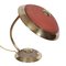 Lampe de Bureau en Laiton avec Détails Rouges de HELO Leuchten, 1950s 4