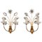 Sconces with Flowers from Maison Baguès, 1950s, Set of 2 1