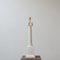 White Marble Column Table Lamp, 1960s 4