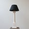 White Marble Column Table Lamp, 1960s, Image 1