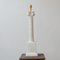 Weiße Marmorsäulen Tischlampe, 1960er 3