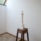 White Marble Column Table Lamp, 1960s, Image 10