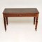 Antique William IV Mahogany and Leather Topped Writing Desk, Image 1