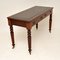 Antique William IV Mahogany and Leather Topped Writing Desk, Image 9