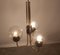 Italienische Deckenlampe aus Messing in der Art von Stilnovo, 1950er 5