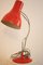 Lámpara de mesa roja de Josef Hurka para Napako, años 60, Imagen 4