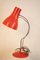 Lámpara de mesa roja de Josef Hurka para Napako, años 60, Imagen 5