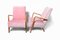 Pink Velvet Armchairs, 1960s, Set of 2 3