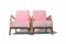 Pink Velvet Armchairs, 1960s, Set of 2, Image 8