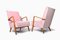 Pink Velvet Armchairs, 1960s, Set of 2 2