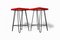 Iron Frame Stools with Vinyl Seats, Hungary, 1960s, Set of 2, Image 2