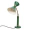 Lampada da scrivania con paralume verde, Italia, anni '50, Immagine 4