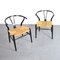Wishbone Chairs by Hans J. Wegner for Carl Hansen & Søn, 1960s, Set of 2 3