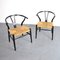 Wishbone Chairs by Hans J. Wegner for Carl Hansen & Søn, 1960s, Set of 2, Image 2