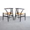 Wishbone Chairs by Hans J. Wegner for Carl Hansen & Søn, 1960s, Set of 2 7