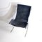Leather Rocking Chair with Steel Structure, 1960s, Image 3