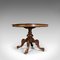 Antique English Walnut and Mahogany Oval Breakfast Table 1