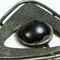 Mid-Century Silver Plated Copper Pendant with Black Enamel Eye, 1970s, Image 2