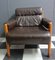 Brown Leather Relax Chair, 1960s 7