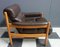 Brown Leather Relax Chair, 1960s 3