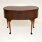 Queen Anne Style Mahogany Kidney Desk / Dressing Table, 1920s 11