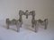 German Metal Candleholders from Quist, 1970s, Set of 3 6