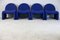 Blue Foam Chairs from Atal, 1970s, Set of 4, Image 21