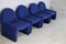 Blue Foam Chairs from Atal, 1970s, Set of 4, Image 16