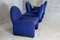 Blue Foam Chairs from Atal, 1970s, Set of 4 14
