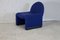 Blue Foam Chairs from Atal, 1970s, Set of 4 2