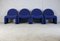 Blue Foam Chairs from Atal, 1970s, Set of 4 1