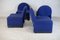 Blue Foam Chairs from Atal, 1970s, Set of 4 11