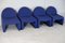 Blue Foam Chairs from Atal, 1970s, Set of 4, Image 15