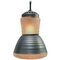 Mid-Century Industrial Frosted and Mercury Glass Pendant Lamp by Adolf Meyer for Zeiss Ikon, Image 2