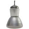 Mid-Century Industrial Frosted and Mercury Glass Pendant Lamp by Adolf Meyer for Zeiss Ikon 1