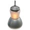 Mid-Century Industrial Frosted and Mercury Glass Pendant Lamp by Adolf Meyer for Zeiss Ikon 4