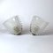 Italian Murano Pulegoso Glass Wall Lamps from Venini, 1940s, Set of 2 4