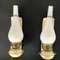 Vintage Italian Brass and Opaline Sconces, 1950s, Set of 2 5