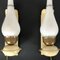 Vintage Italian Brass and Opaline Sconces, 1950s, Set of 2 9