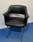 Black Leatherette Armchairs, 1970s, Set of 4 1