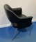 Black Leatherette Armchairs, 1970s, Set of 4 4