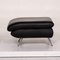 Rossini Black Leather Ottoman from Koinor, Image 10