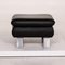 Rossini Black Leather Ottoman from Koinor, Image 9