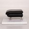 Rossini Black Leather Ottoman from Koinor, Image 11