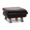 Rossini Black Leather Ottoman from Koinor 1