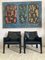 414 Lounge Chairs by Mario Bellini for Cassina, 1980s, Set of 2 1