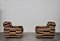 Striped Chenille Lounge Chairs, 1970s, Set of 2, Image 10